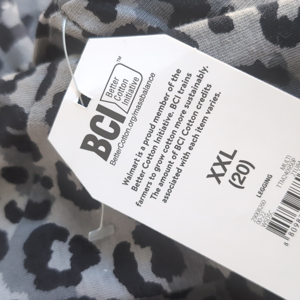Time and Tru Leopard Print Maternity Leggings Size XXL 20 New - Picture 6 of 7